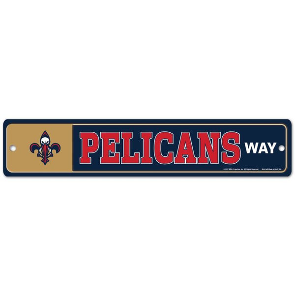 Wholesale-New Orleans Pelicans Street / Zone Sign 3.75" X 19"