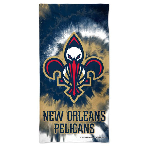 Wholesale-New Orleans Pelicans TDYE Spectra Beach Towel 30" x 60"