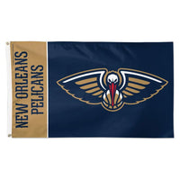 Wholesale-New Orleans Pelicans TEAM BLOCK Flag - Deluxe 3' X 5'