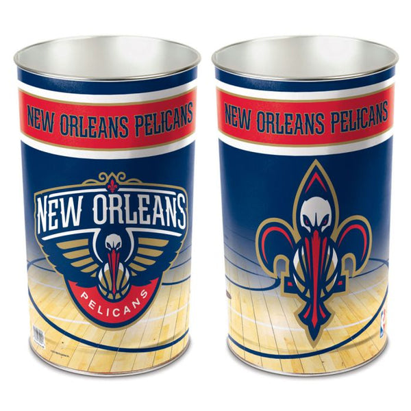 Wholesale-New Orleans Pelicans Wastebasket - tapered 15"H