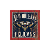 Wholesale-New Orleans Pelicans Wooden Magnet 3" X 3"