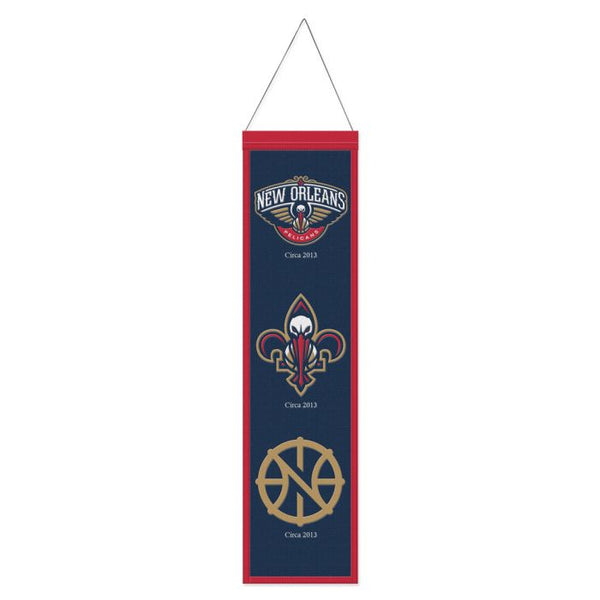 Wholesale-New Orleans Pelicans Wool Banner 8" x 32"