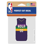 Wholesale-New Orleans Pelicans city Perfect Cut Color Decal 4" x 4"