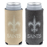 Wholesale-New Orleans Saints COLORED HEATHER 12 oz Slim Can Cooler