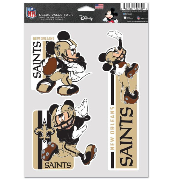 Wholesale-New Orleans Saints / Disney Mickey Mouse Multi Use 3 Fan Pack