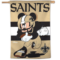 Wholesale-New Orleans Saints / Disney Mickey Mouse Vertical Flag 28" x 40"