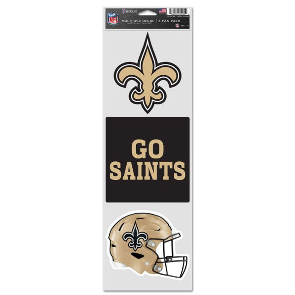 Wholesale-New Orleans Saints Fan Decals 3.75" x 12"