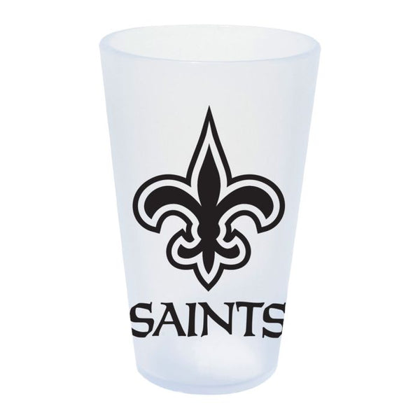 Wholesale-New Orleans Saints Icicle 16 oz Silicone Pint Glass