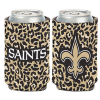 Wholesale-New Orleans Saints Leopard Can Cooler 12 oz.