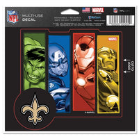 Wholesale-New Orleans Saints / Marvel (C) 2021 Marvel Multi-Use Decal - cut to logo 5" x 6"