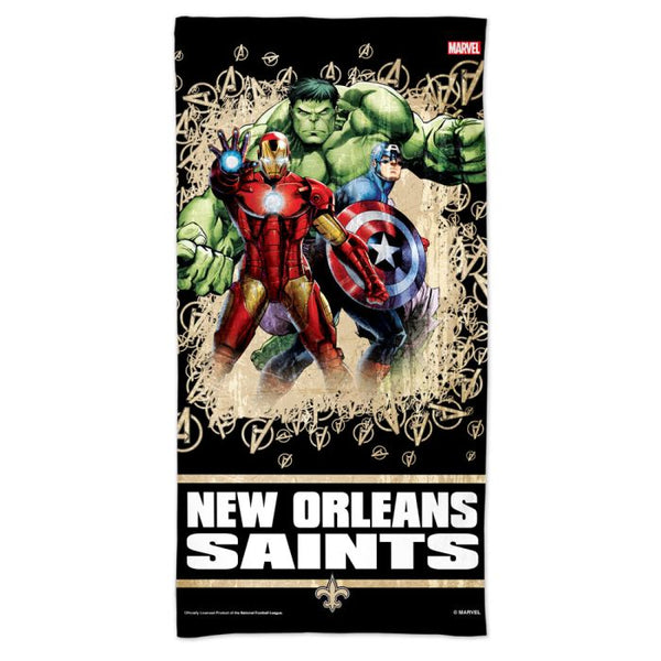 Wholesale-New Orleans Saints / Marvel (C) 2021 Marvel Spectra Beach Towel 30" x 60"