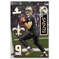 Wholesale-New Orleans Saints Multi-Use Decal 11" x 17" Drew Brees