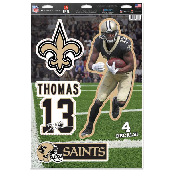 Wholesale-New Orleans Saints Multi-Use Decal 11" x 17" Michael Thomas