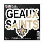 Wholesale-New Orleans Saints SLOGAN All Surface Decal 6" x 6"