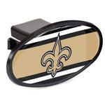 Wholesale-New Orleans Saints STRIPES Oval 2" Hitch Receiver
