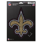 Wholesale-New Orleans Saints Shimmer Decals 5" x 7"