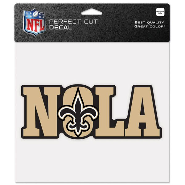 Wholesale-New Orleans Saints Slogan Perfect Cut Color Decal 8" x 8"