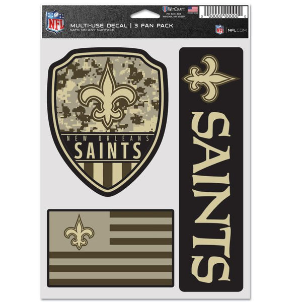 Wholesale-New Orleans Saints Standard Multi Use 3 Fan Pack