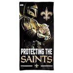 Wholesale-New Orleans Saints / Star Wars Mandalaorian Spectra Beach Towel 30" x 60"