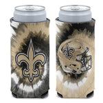 Wholesale-New Orleans Saints Tie Dye 12 oz Slim Can Cooler