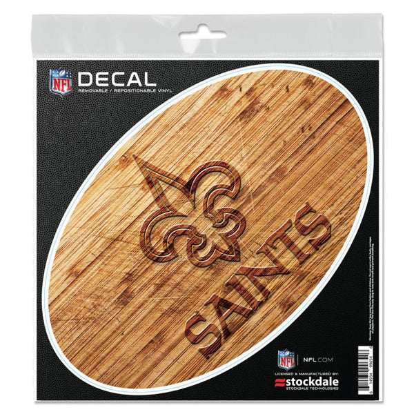 Wholesale-New Orleans Saints WOOD All Surface Decal 6" x 6"