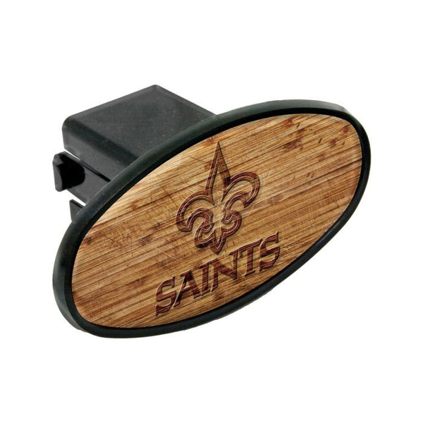 Wholesale-New Orleans Saints WOOD Oval 2" Hitch Receiver