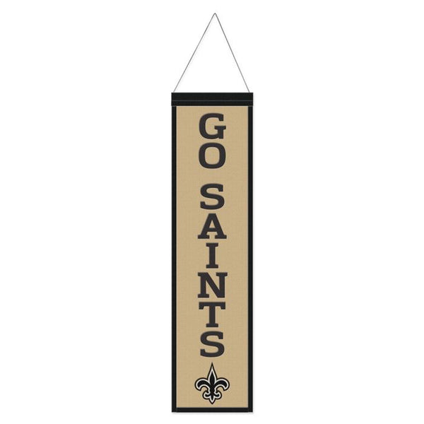 Wholesale-New Orleans Saints Wool Banner 8" x 32"