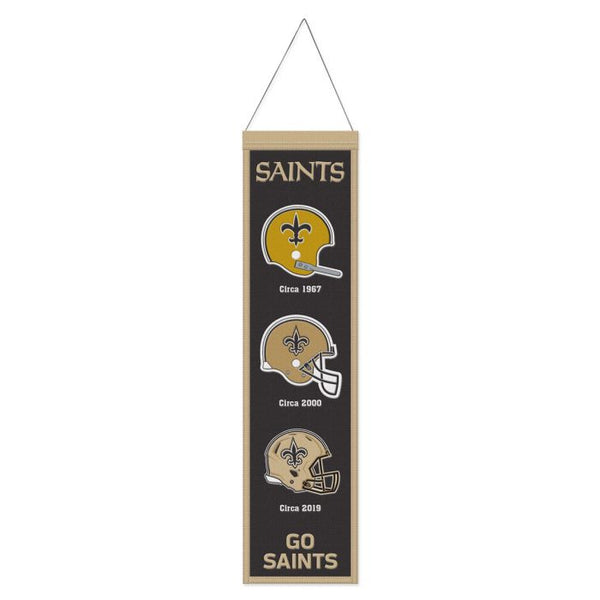 Wholesale-New Orleans Saints Wool Banner 8" x 32"