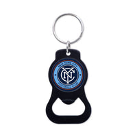 Wholesale-New York City FC Black Bottle Opener Key Ring