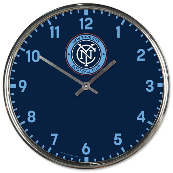 Wholesale-New York City FC Chrome Clock