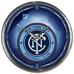 Wholesale-New York City FC SOCCER BALL Chrome Clock