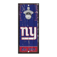 Wholesale-New York Giants Bottle Opener Sign 5x11