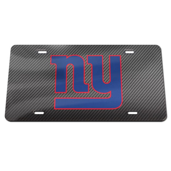 Wholesale-New York Giants CARBON Acrylic Classic License Plates