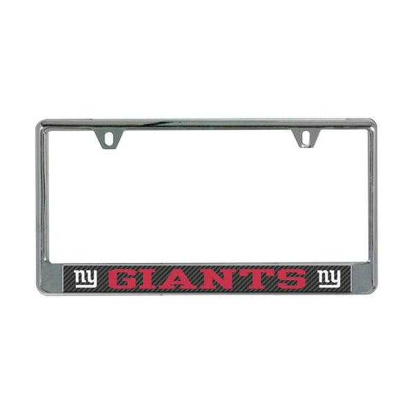 Wholesale-New York Giants CARBON Lic Plate Frame B/O Printed