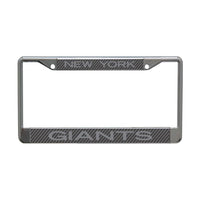 Wholesale-New York Giants CARBON Lic Plt Frame S/L Printed