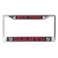 Wholesale-New York Giants CARBON Lic Plt Frame S/L Printed