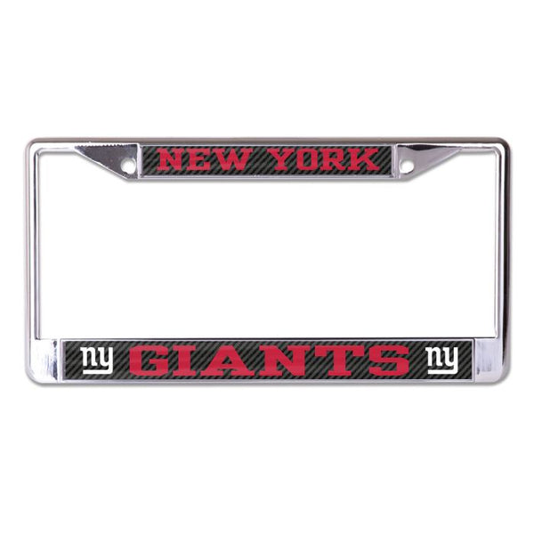 Wholesale-New York Giants CARBON Lic Plt Frame S/L Printed