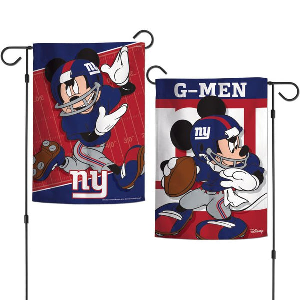 Wholesale-New York Giants / Disney Mickey Mouse Garden Flags 2 sided 12.5" x 18"