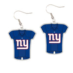 Wholesale-New York Giants Earrings Jewelry Carded Jersey