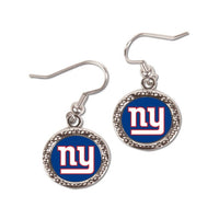 Wholesale-New York Giants Earrings Jewelry Carded Round