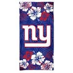 Wholesale-New York Giants FLORAL Spectra Beach Towel 30" x 60"