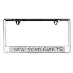 Wholesale-New York Giants FROSTED Lic Plate Frame B/O Printed