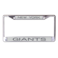 Wholesale-New York Giants FROSTED Lic Plt Frame S/L Printed