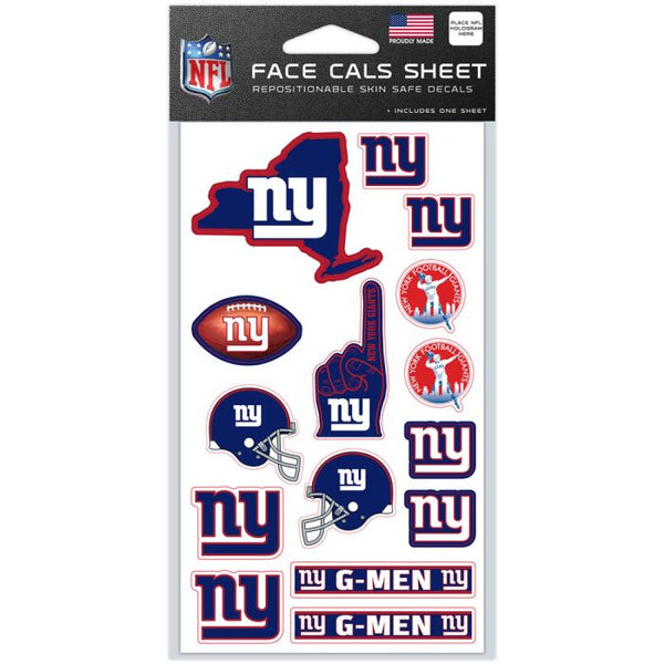 Wholesale-New York Giants Face Cals 4" x 7"