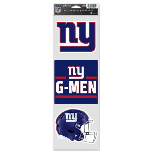 Wholesale-New York Giants Fan Decals 3.75" x 12"