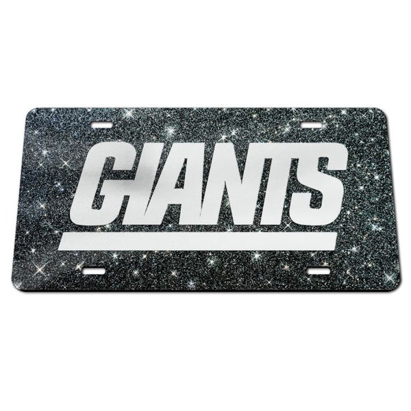 Wholesale-New York Giants GLITTER BACKGROUND Acrylic Classic License Plates