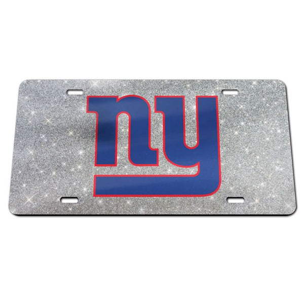 Wholesale-New York Giants GLITTER BACKGROUND Acrylic Classic License Plates