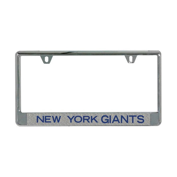 Wholesale-New York Giants GLITTER BACKGROUND Lic Plt Frame B/O Metallic