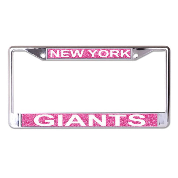 Wholesale-New York Giants GLITTER BACKGROUND Lic Plt Frame S/L Printed