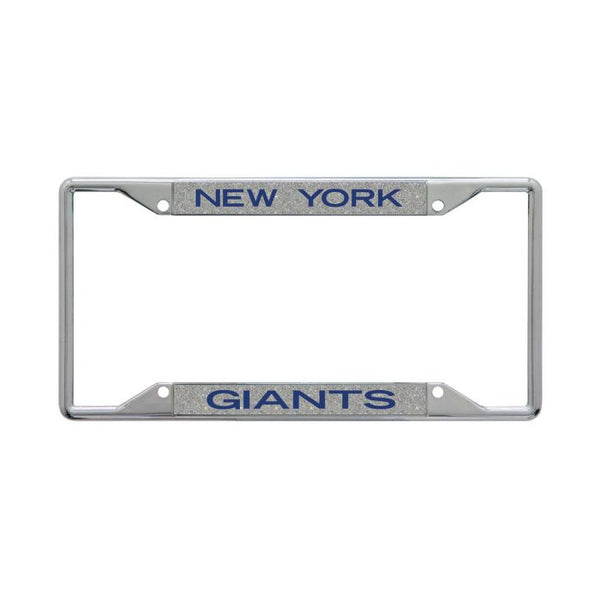 Wholesale-New York Giants GLITTER BACKGROUND Lic Plt Frame S/S Printed